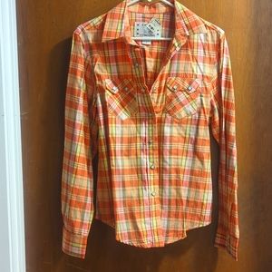 New Crazy Cowgirl Pearl Snap - Size Medium